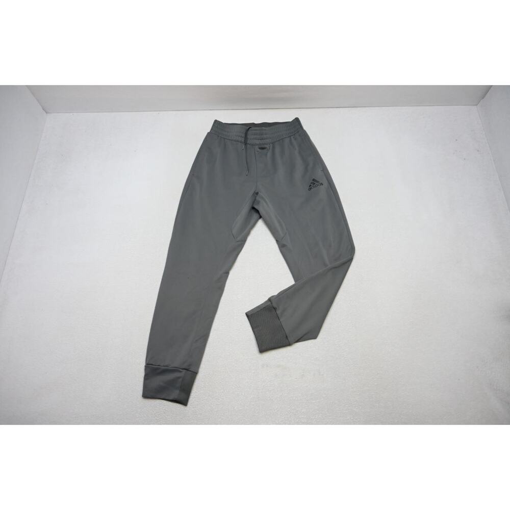 Adidas Sweat Pants Soccer Tapered Gray W/Pockets Athletic Mens Size Medium
